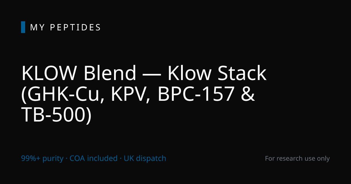 what is klow stack Blend UK — Pre-Mixed 4-Peptide Vial Muscular Dystrophy Dosing Guide Reduced L-Glutathione Offer:Cream